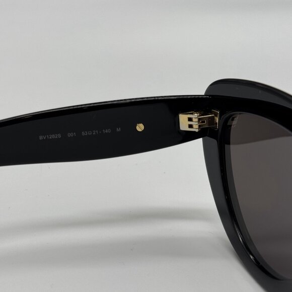 NEW BV1282S 001 BOTTEGA VENETA BLACK CAT EYE WOMEN SUNGLASSES - Picture 12 of 14